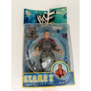 WWF STOMP 2 Underwater Siege Owen Hart Action Figure JAKKS Pacific 1998